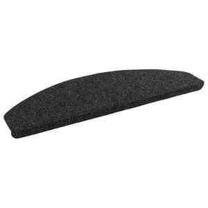 vidaXL Mochete autocolante pentru scară 15 pcs Negru 80 x 28 x 3, 5 cm imagine