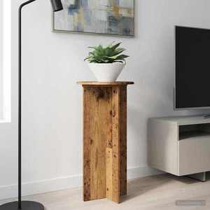 vidaXL Suport pentru plante 2 pcs Lemn vechi 40 x 40 x 80 cm imagine
