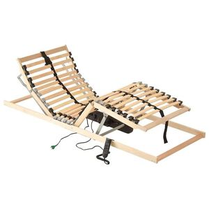 vidaXL Bază cu lamele Maro 90 x 190 cm Lemn de fag masiv imagine