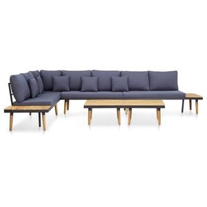 vidaXL Set mobilier de grădină cu perne 7 locuri lemn masiv de acacia imagine