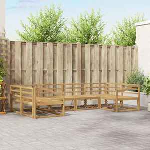 vidaXL Set de canapele de exterior 6 pcs Lemn Solid de Acacia imagine