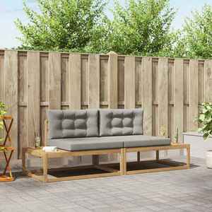 vidaXL Set de canapele de exterior Alb 230, 5 x 83 x 73 cm Poliester imagine