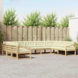 vidaXL Set de canapele de exterior 7 pcs Lemn Solid de Acacia imagine