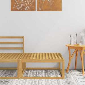 vidaXL Taburet pentru exterior Lemn Solid de Acacia Alb imagine