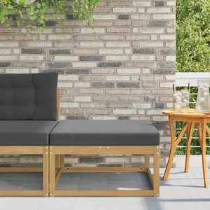 vidaXL Taburet pentru exterior Poliester Alb imagine