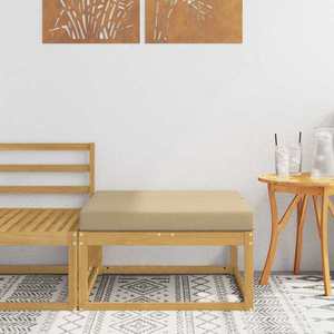 vidaXL Taburet pentru exterior Poliester Alb imagine