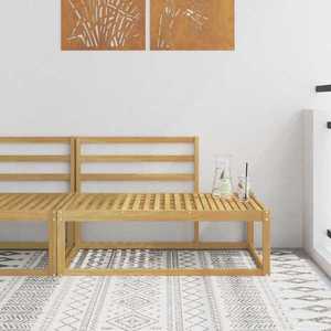 vidaXL Canapea de exterior Alb 115 x 83 x 73 cm Lemn Solid de Acacia imagine