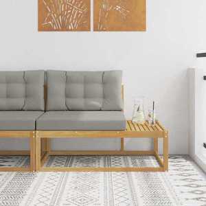 vidaXL Canapea de exterior cu pernă Alb 115 x 83 x 73 cm Poliester imagine