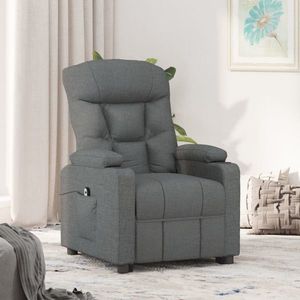 Fotoliu din material textil, gri închis imagine