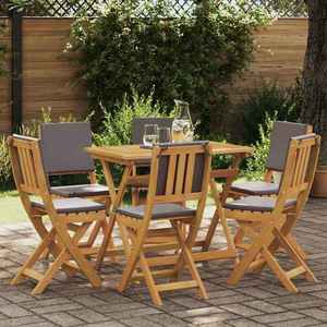 vidaXL Scaune Bistro pentru Exterior 6 pcs Gri închis 38 x 46 x 85 cm imagine