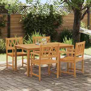 vidaXL Bancă de exterior 4 pcs natural 56 x 55, 5 x 90 cm imagine