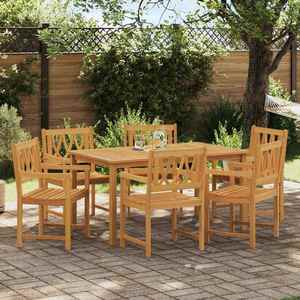 vidaXL Bancă de exterior 6 pcs natural 56 x 55, 5 x 90 cm imagine