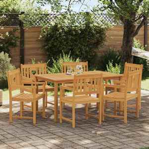 vidaXL Bancă de exterior 6 pcs natural 56 x 55, 5 x 90 cm imagine