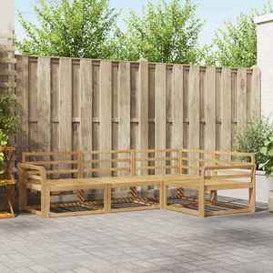 vidaXL Set de canapele de exterior 4 pcs Alb 250 x 170, 5 x 73 cm imagine