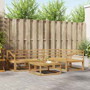 vidaXL Set de canapele de exterior 5 pcs Alb 79 x 79 x 37 cm imagine