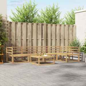 vidaXL Set de canapele de exterior 6 pcs Alb 79 x 79 x 37 cm imagine