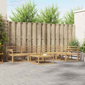 vidaXL Set de canapele de exterior 6 pcs Alb 79 x 79 x 37 cm imagine