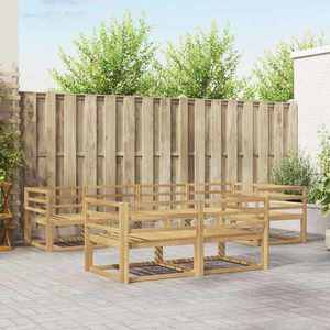 vidaXL Set de canapele de exterior 8 pcs Alb 325 x 166, 5 x 73 cm imagine