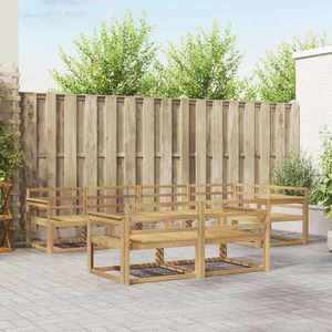vidaXL Set de canapele de exterior 8 pcs Alb 327 x 168, 5 x 73 cm imagine