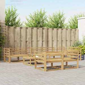 vidaXL Set de canapele de exterior 9 pcs Alb 79 x 79 x 37 cm imagine