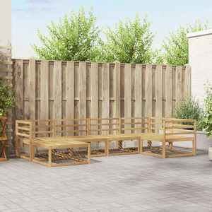 vidaXL Set de canapele de exterior 6 pcs Alb 325 x 166, 5 x 73 cm imagine