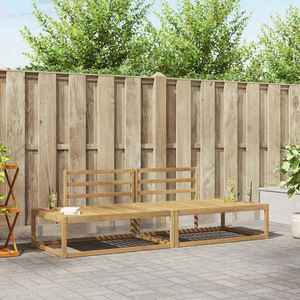 vidaXL Set de canapele de exterior Alb 230, 5 x 83 x 73 cm imagine