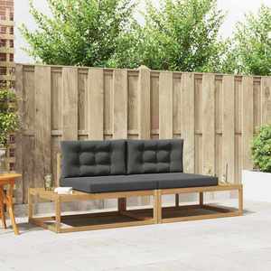 vidaXL Set de canapele de exterior Alb 230, 5 x 83 x 73 cm Poliester imagine