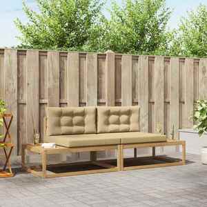 vidaXL Set de canapele de exterior Alb 230, 5 x 83 x 73 cm Poliester imagine