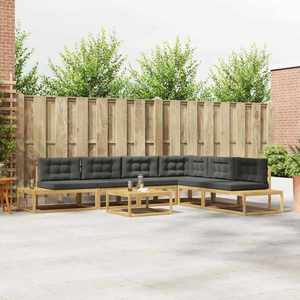 vidaXL Set de canapele de exterior Alb 79 x 79 x 37 cm Poliester imagine