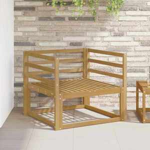 vidaXL Canapea Medie pentru Exterior Lemn Solid de Acacia Alb imagine