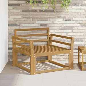 vidaXL Canapea Medie pentru Exterior Lemn Solid de Acacia Alb imagine