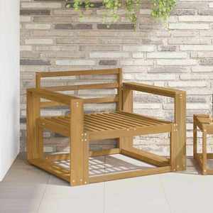 vidaXL Canapea Medie pentru Exterior Lemn Solid de Acacia Alb imagine