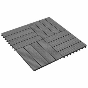 vidaXL Plăci pentru Deck 22 pcs Gri 30 x 30 cm Lemn compozit imagine