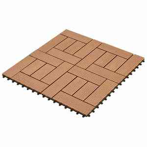 vidaXL Plăci pentru Deck 22 pcs Maro 30 x 30 cm Lemn compozit imagine