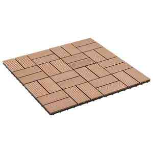 vidaXL Plăci pentru Deck 22 pcs Maro 30 x 30 cm Lemn compozit imagine