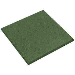 vidaXL Plăci de Protecție la Cădere 18 pcs Verde 50 x 50 cm Cauciuc imagine