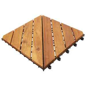 vidaXL Plăci pentru Deck 20 pcs Maro 30 x 30 cm Lemn de Acacia imagine