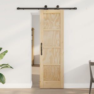 vidaXL Ușă glisantă ORKDAL natural 61 x 198, 5 cm Lemn masiv de pin imagine