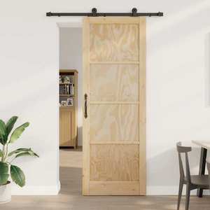vidaXL Ușă glisantă ORKDAL natural 83 x 232 cm Lemn masiv de pin imagine