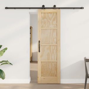 vidaXL Ușă glisantă ORKDAL natural 61 x 198, 5 cm Lemn masiv de pin imagine