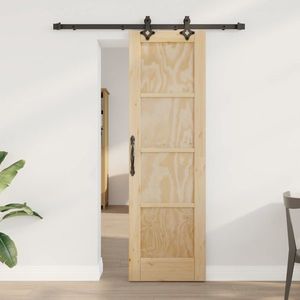 vidaXL Ușă glisantă ORKDAL natural 61 x 198, 5 cm Lemn masiv de pin imagine