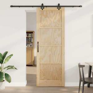 vidaXL Ușă glisantă ORKDAL natural 83 x 232 cm Lemn masiv de pin imagine
