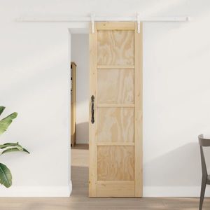 vidaXL Ușă glisantă ORKDAL Natural și Alb 61 x 198, 5 cm imagine