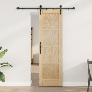 vidaXL Ușă glisantă ORKDAL natural 61 x 198, 5 cm Lemn masiv de pin imagine