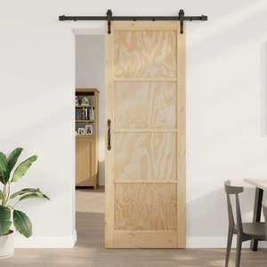 vidaXL Ușă glisantă ORKDAL natural 83 x 232 cm Lemn masiv de pin imagine