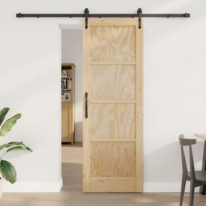 vidaXL Ușă glisantă ORKDAL natural 73, 5 x 211 cm Lemn masiv de pin imagine