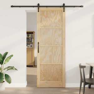 vidaXL Ușă glisantă ORKDAL natural 83 x 232 cm Lemn masiv de pin imagine