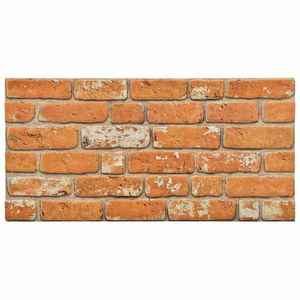 vidaXL Panouri de perete 10 pcs Cărămidă 100 x 50 cm Spumă EPS imagine