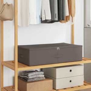 vidaXL Cutie de depozitare 24 pcs Gri 70 x 40 x 18 cm imagine