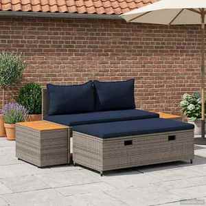 vidaXL Set de canapele de exterior 4-Număr de locuri 4 pcs imagine